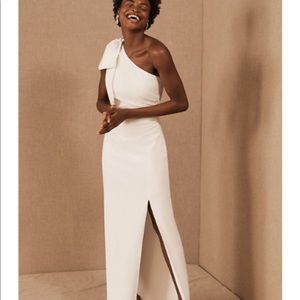 ML Monique Lhuillier Lionel One-Shoulder Dress